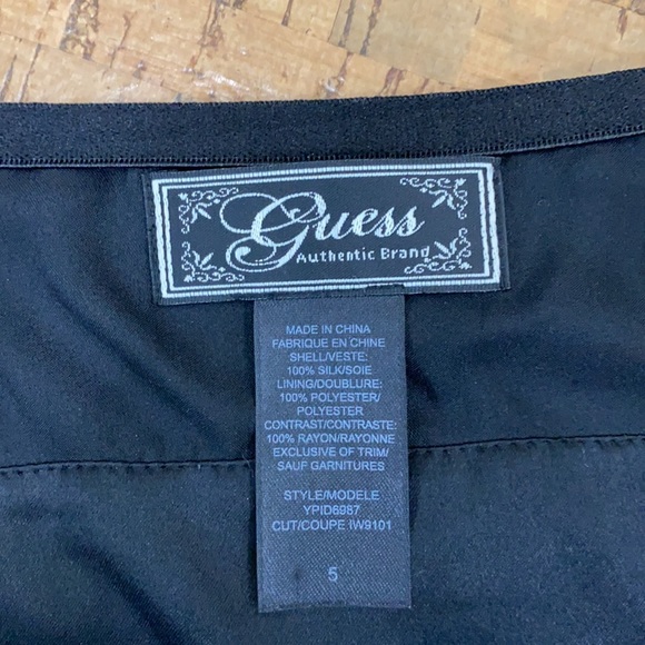 Vintage Silk Guess Striped Minidress Sz 5 - Picture 5 of 6